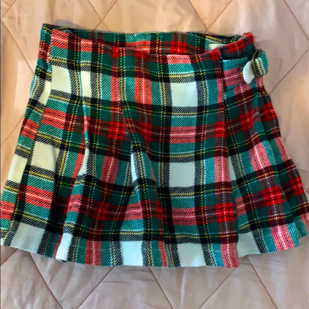 Christmas colors plaid Carter’s skirt